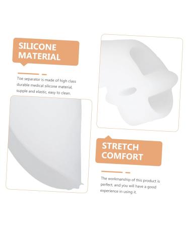4 Pairs Bunion Spacers | Hallux Corrector & Foot Stretchers | Big Toe Separators | White Foot Pain Relief - Buy Online on GoSupps.com