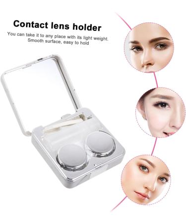 JECOMPRIS 8-Piece Square Glasses Case Travel Set - Eye-Catching Contact Lens Holder & Organizer - Colored Lenses Storage Box Durable ABS - Buy Online on GoSupps.com