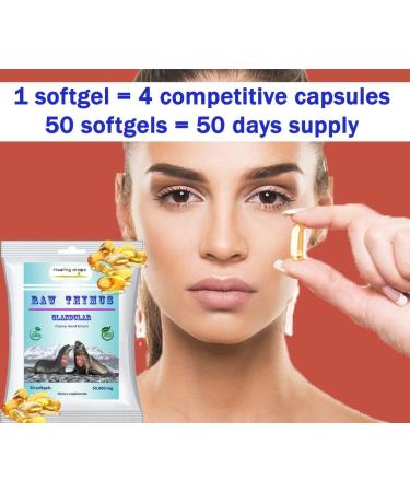 Raw Thymus Glandular Tissue Ocean Fed Harbor Seal Gland Extract Natural Health Immune Support - Buy Online on GoSupps.com