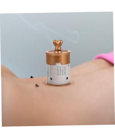 LALAFINA Moxibustion Set - Plastic Moxa Buttons & Tapes | Acupuncture Moxa Box Tool | 7.5x5cm Brown - International Shipping Available - Buy Online on GoSupps.com