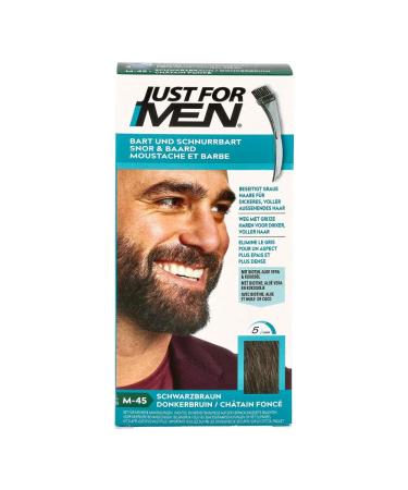 Just for Men M45 Dark Brown - Perfect Hair Color for Beard Moustache & Sideburns | International Shipping Available - Buy Online on GoSupps.com