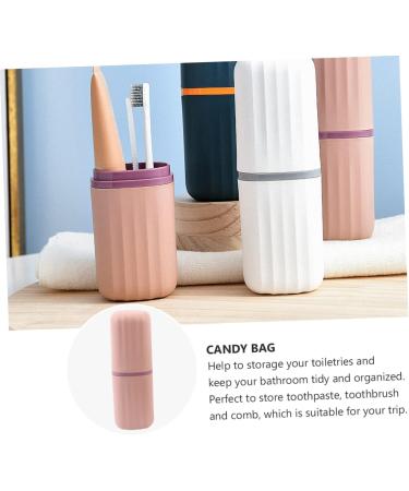 Minkissy 2pcs Travel Wash Cup & Toothbrush Mug - Bathroom Accessories & Toothbrush Case for International Shipping - Buy Online on GoSupps.com