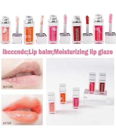 BBASILIYSD Moisturizing Lip Oil Plumping Clear Crystal Jelly Moisturizing Lip Gloss Lips Makeup Oil Lip Plumper Sexy Tinted Glow Bean Paste Powder 1 Count Pack of 1 - Buy Online on GoSupps.com