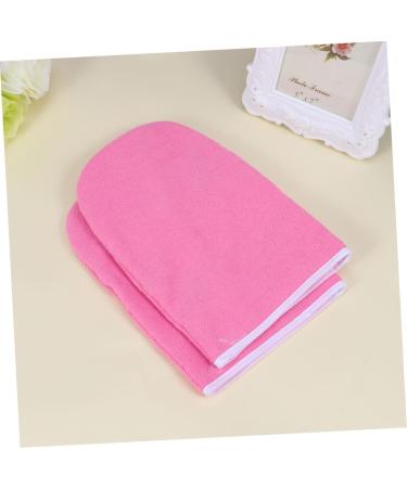 FOMIYES 3 Pairs Hand Spa Cover Bath Treatment Mitt Insulated Gloves Hand Treatment Mitts Paraffin Wax Gloves Cotton Gloves Cosmetic Pink - Buy Online on GoSupps.com