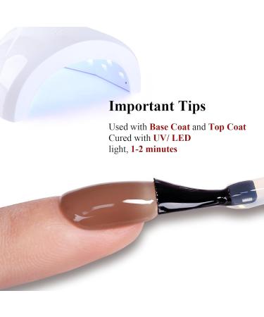 Ozzeal Jelly Gel Nail Polish 15ML Coffee Brown Jelly Nail Polish Gel Natural Translucent Sheer Spring Summer Nail Gel Polish Soak off UV LED Light for Nail Art DIY Manicure Jelly-coffee Brown - Buy Online on GoSupps.com