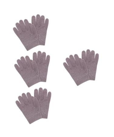 Housoutil 4 Pairs Night Moisturizing Gloves Care Moisturizing Gloves Womens Glove Care Hand Gloves Cracked Hands Repair Cream Keychain Comb Cosmetic Moisturizing Gloves Dry Hands Spa Gel
