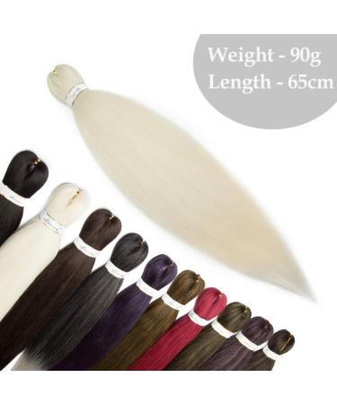 Buy 26 Braids Extensions - Synthetic Crochet Braids Afro Braids Anti-Stretched Hair 90g Bleaching Blonde 65cm | International Shipping Available - Buy Online on GoSupps.com