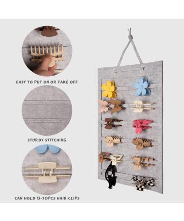 BMobuo Hair Clip Organizer | Hanging Storage Holder for Women & Girls | Wall-Mounted Hair Accessories Display Stand (Clips not included) - Buy Online on GoSupps.com