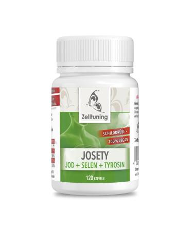 Iodine tablets Josety thyroid complex remedy - high -dose iodine selenium selenium for the thyroid gland.4 monthly cure without undesirable additives cell tuning iodine highly dose from Germany.