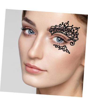 VINTORKY 3 Pairs Lace Eyeliner Stickers Makeup Eye Halloween Eye Eyeshadow Glitter Liner for Eyes Paper - Buy Online on GoSupps.com