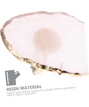  ARTSEWPLY 4 Piece Resin Marble Nail Art Mixing Palette Multifunctional Color Mixing Display Plate for Nail Polish Gel Makeup Suitable for Professional Home Use - Buy Online on GoSupps.com