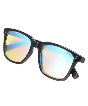 Asixxsix blind glasses full frame UV400 color blind glasses waterproof color blind glasses anti-scratch blind correction glasses with fashion design universal for men women outdoor indoor