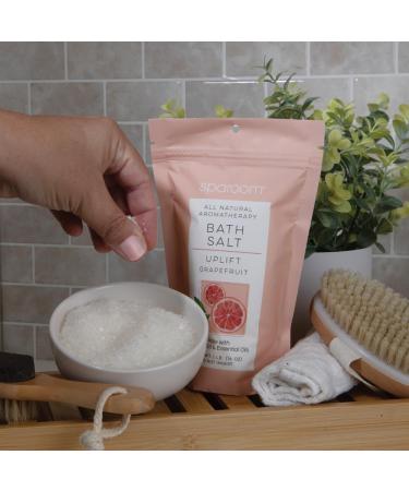 Buy SpaRoom All Natural Aromatherapy Bath Salt - Uplift Grapefruit 16 oz | Epsom Salt & Essential Oils | International Shipping - Buy Online on GoSupps.com