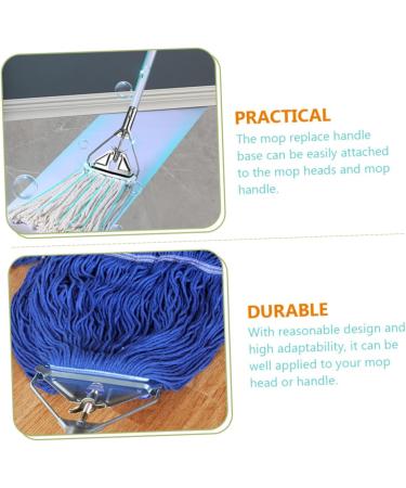 Zerodeko 2pcs Glass Cleaning Scraper Mop Disc Cover Cleaning Mop Squeegee for Window Cleaning Toy Lawn Mower Replacement Mop Base Mop Handle Bamboo Whip Wax Mop Iron Triangle 26X19cmx2pcs - Buy Online on GoSupps.com