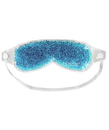 TheraPearl -14069 Eye Mask Eye-ssential Mask with Flexible Gel Beads for Hot Cold Therapy Best Spa Eye Wrap for Puffy Eyes Non Toxic Compress for Swollen Eyes Relaxation Hot Cold Ice Pack