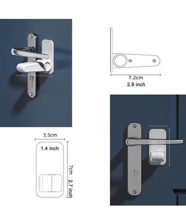 Mr Chen Door Knob Child Proof  3PCS Updat Child Door Locks to Prevent Children from Opening The Door. Ddoor Handle Baby Proof  Baby Door Lock(White  3 Packs) - Buy Online on GoSupps.com