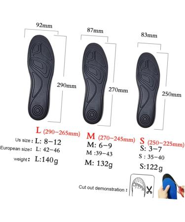 NOLITOY Magnetic Acupressure Insoles - Full Length Arch Support Reflexology Shoe Pads for Massage & Foot Comfort | International Shipping Available - Buy Online on GoSupps.com