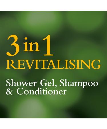 Badedas Revitalising Shower Gel Shampoo & Conditioner 200ml (PACK OF 6) 6.77 Fl Oz (Pack of 6) - Buy Online on GoSupps.com