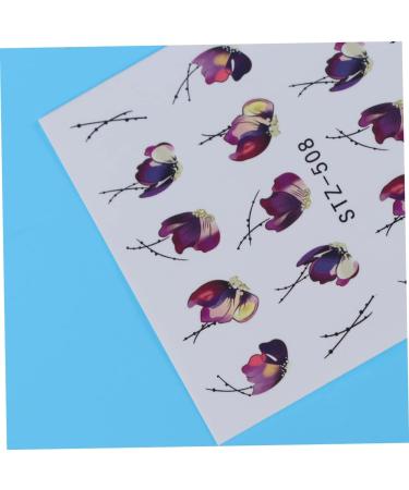 minkissy 1 Sheet Nail Art Sticker Nail Art Decals Nail Stickers Manicure Nail Decals - Buy Online on GoSupps.com