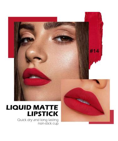 6Pcs Deep Dark Red Matte Liquid Lipstick Set - Long Lasting 24HR Waterproof Formula - A-Set07 - Buy Online on GoSupps.com