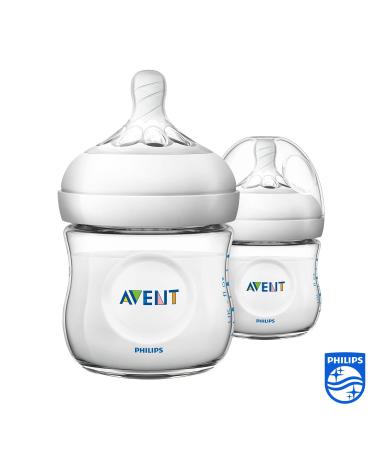 Philips Avent Natural Baby Bottle for Newborns - SCF030/27 2 Pack (125ml) | Buy Now for International Shipping - Buy Online on GoSupps.com
