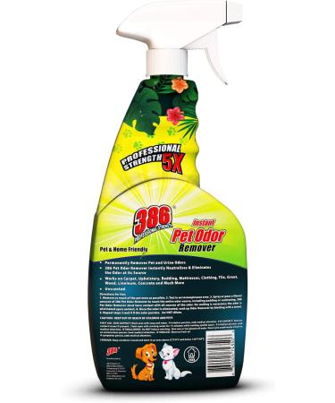 386 Professional Strength Pet Odor Eliminator - Premium Unscented Neutralizer for Dogs & Cats - Long-Lasting Multipurpose Urine Remover - Buy Online on GoSupps.com