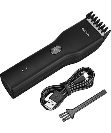 Enchen Boost USB Electric Haircocks two-speed ceramic cutters hair fast-charging hair cutter children hair clipper (black)
