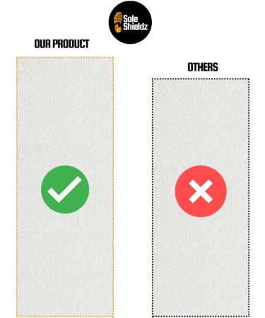 SoleShieldz Transparent Shoe Sole Protector - Large Size for Jordans Dunks & Sneakers | 4 Pcs Defender & Guard - Buy Online on GoSupps.com