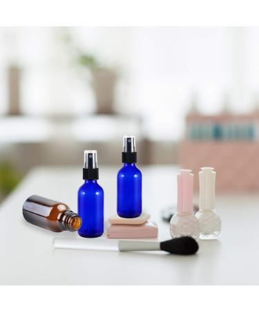 Ruckae 2 oz Glass Spray Bottles 18-Piece Set with Funnel & Gold Glass Pen, Blue Fine Mist Sprayers - Shop Now! - Buy Online on GoSupps.com