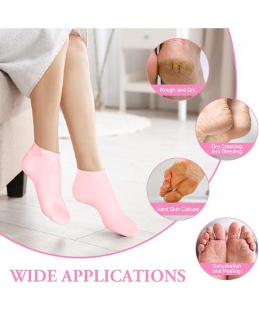 ACWOO Moisturizing Socks Overnight 3 Pairs Cosmetic Lotion Moisturizing Socks for Women and Men Soft Silicone Foot Spa Moisturizing Socks Overnight Absorbing for Dry Cracked Feet - Buy Online on GoSupps.com