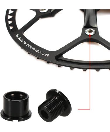 CYSKY Single Chainring Bolts 5 Pack | Lightweight Aluminum Alloy | For Road, Mountain, BMX, MTB Bikes | CNC Machined | Black/Blue/Red - Buy Online on GoSupps.com