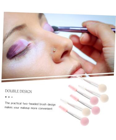 Buy 6pcs Double Head Sponge Makeup Brush Set | Cosmetic Applicator & Eyebrow Tools | International Shipping - Buy Online on GoSupps.com