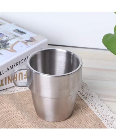 Zhjvihx Stainless Steel Coffee Cup with Handle - Perfect for Home & Coffee Shop Use - Buy Online on GoSupps.com
