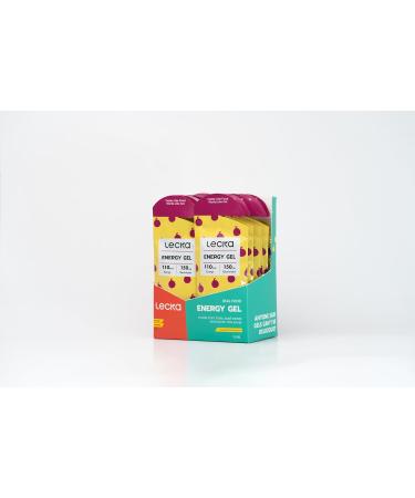 Lecka Energy Gel - Passion Fruit Flavor | 12 Gels for Endurance | Natural Energy with Real Fruits & Basil Seeds - Buy Online on GoSupps.com