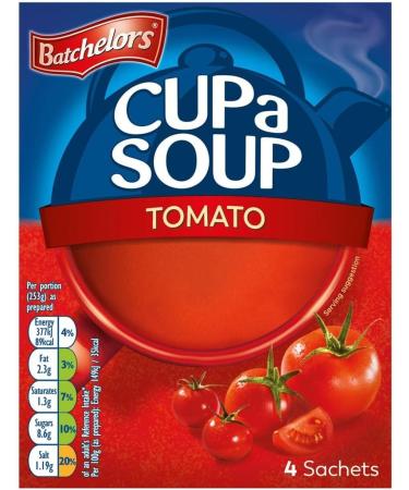  Batchelors Batchelors - Cup A Soup Soup - Tomato - Set of 8 Boxes of 93 g - Buy Online on GoSupps.com