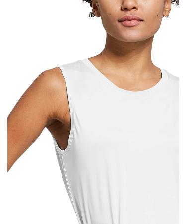 Baleaf Women's Sleeveless Workout Tank Top - White, Medium - Buy Online on GoSupps.com