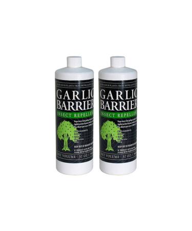 Garlic Barrier Insect Repellent Liquid Bundle (32 Ounces) (2 Items)