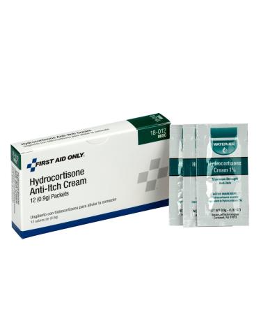First Aid Only Hydrocortisone Anti-Itch Cream Packet (Box of 12) - Buy Online on GoSupps.com