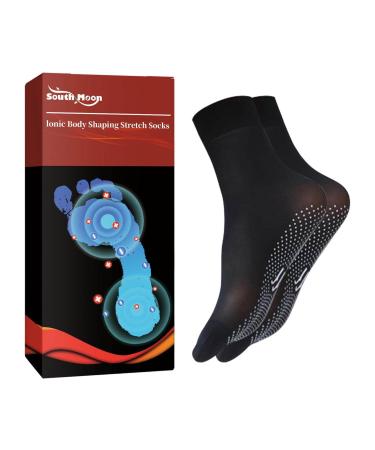 Lencyh Self-Heating Thermal Socks - Tourmalines Slimming Health Sock | Tourmalines Acupre-ssure Self Heating Shaping Socks | Negative Ions Breathable Self-Heating Socks