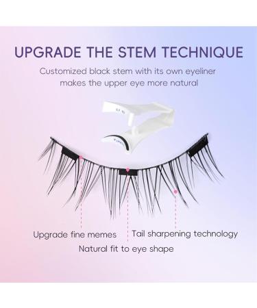 Iris and Ada Magnetic Lashes Lumeer Magnetic Eyelashes with Applicator Reusable Magnetic Eyelashes Natural Look Magnetic Lashes No Glue or Liner Needed (Simple+Nature) - Buy Online on GoSupps.com