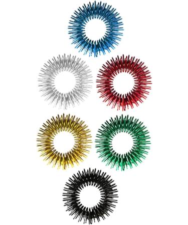 TOVINANNA 18 STK Acupressure Ring Set | Spiky Finger Rings for Stress Relief & Massage | Decompression Toys for Kids & Adults - Buy Online on GoSupps.com