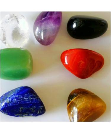 Natural Crystal Rough 7pcs Natural Crystal Seven Amethyst Geode Gift Crushed Stone Rough Polished Large Particles Stone Set Home Decoration Full of Texture 7pcs With Bag - Buy Online on GoSupps.com