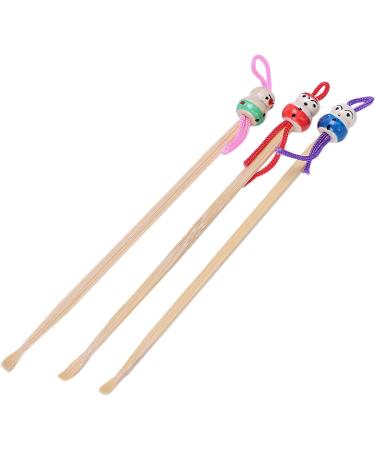 Kikolufy Bamboo Japanese Doll Ear Wax Pick Spoons Earwax Remover 40Pcs - Buy Online on GoSupps.com