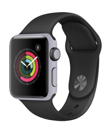 MightySkins Skin Compatible with Apple Watch Series 2 38mm - Solid Gray | Protective, Durable, and Unique Vinyl Decal wrap Cover | Easy to Apply, Remove, and Change Styles | Made in The USA