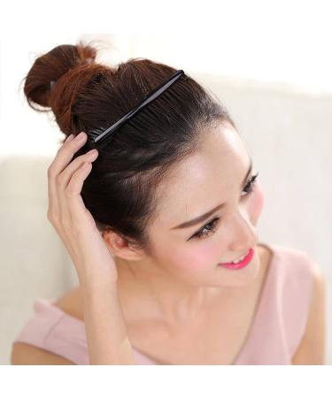 6PCS Strong Hold French Twist Hair Combs Slides Set for Women - Black - Buy Online on GoSupps.com