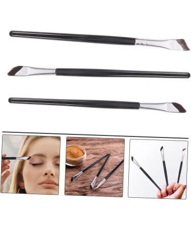 Mikinona 3pcs Set Eyeliner Brush Under Eye Concealer Brush Eyeliner Applicator Tool Angled Makeup Brush Wood - Buy Online on GoSupps.com