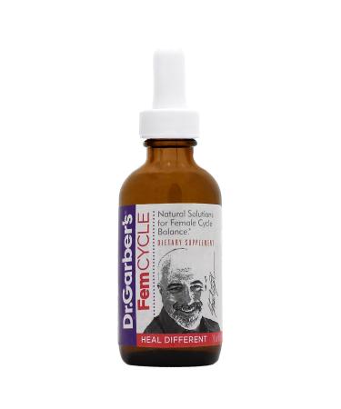 Dr. Garber's Natural Solutions Fem Cyle Oral Drops - Gemmotherapy Liquid Supplement to Balance Hormones and Relieve PMS PMDD Hot Flashes Menopause and Menstrual Symptoms - 60ml Fem Cycle