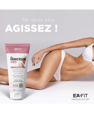 Eafit Minceur - SLIMMING GEL 360 - SLIMMING GEL - Guarana - Green tea - Menthol - Reduces fat - Firms Refines the silhouette - Fresh and Toning effect - Stomach - Hips - Thighs - 200 ml - Buy Online on GoSupps.com
