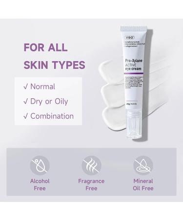 VGO Eye Cream - Dark Circles & Puffiness Repair with Pro-Xylane & 6D Hyaluronic Acid | Moisturizing Under Eye Cream - 15g/0.5oz - Buy Online on GoSupps.com