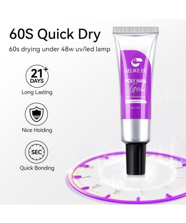 Gelike ec Poly Nail Gel (07) - Buy Online on GoSupps.com